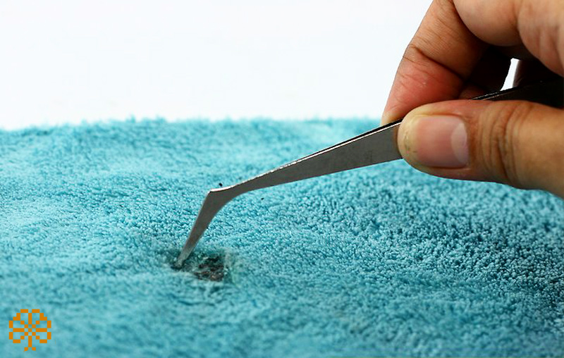 ترمیم فرش سوخته با زغال چگونه انجام می شود؟