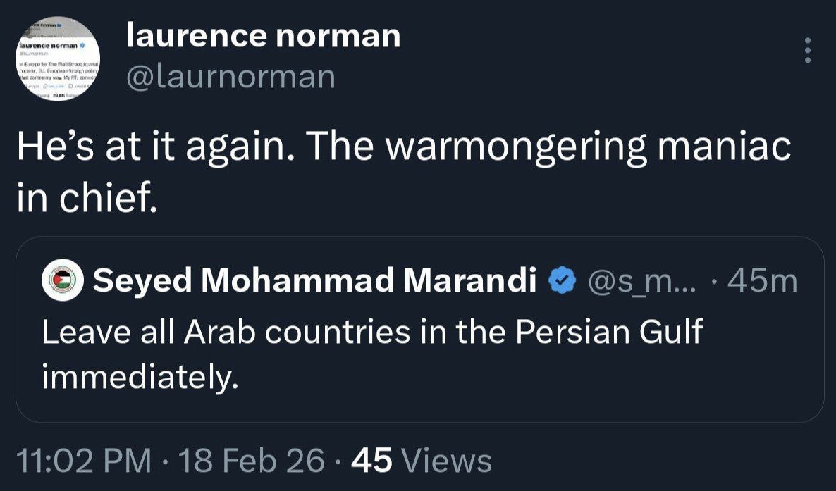 توییت لارنس نورمن