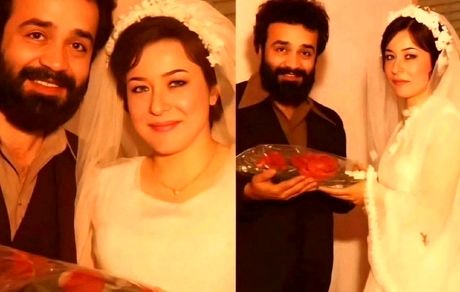 مراسم ازدواج آزیتا حاجیان و محمدرضا شریفینیا در سال 1358