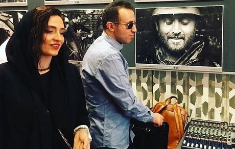 گلاره عباسی در کنار روشندلان + عکس