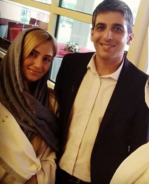 رونمایی حمید گودرزی از همسر جدیدش در جشن حافظ + عکس