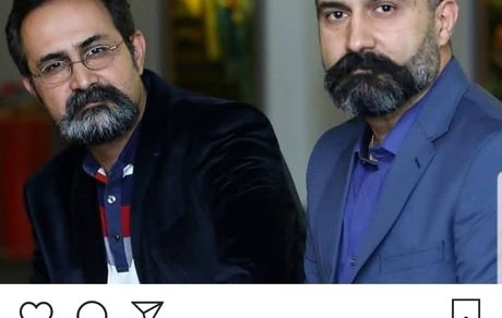 ابراز ناراحتی آقای مجری برای دوستانش + عکس
