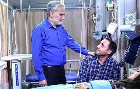 متین ستوده در بیمارستان + عکس