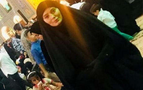 خانم بازیگر با چادر در خارج تهران + عکس