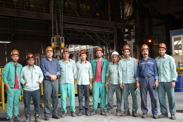 15ماه تولید بدون ذوب دانگرید آنالیز شیمیایی در شرکت فولاد هرمزگان