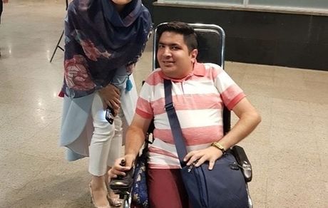 هوادار معلول خانم بازیگر + عکس