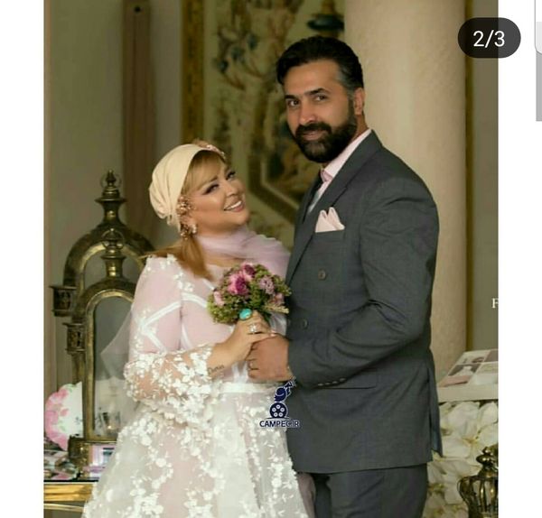 حاجی و بهاره رهنما با لباس سفید صورتی دخترونه عکس