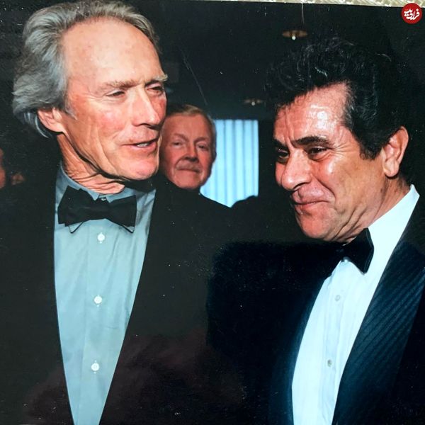 عکسی زیرخاکی از  بهروز وثوقی در کنار «کلینت ایستوود» در سان فرانسیسکو