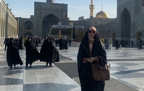 مژده لواسانی در زیارت + عکس