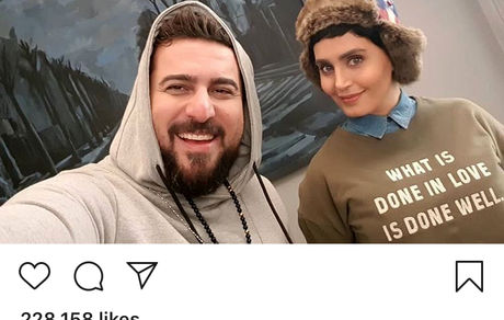 خوانندگی الناز شاکردوست و محسن کیایی + عکس