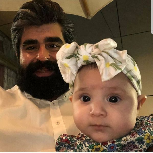  دختر مهران عفوریان در آغوش  امیرنوری + عکس