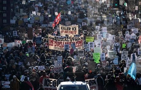 وزیر امنیت داخلی آمریکا: اعتراض با اغتشاش فرق دارد + ویدیو