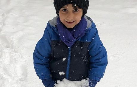برف بازی پسر کوپولوی برزو ارجمند + عکس