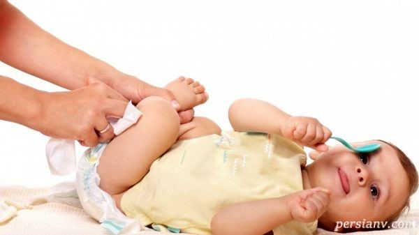 نکات بهداشتی در مورد پوشک بچه