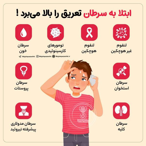 تعریق زیاد شبانه، نشانه ای از سرطان است!