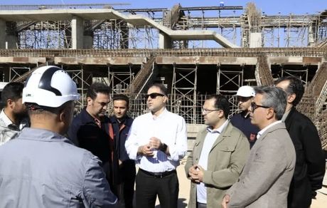 بازدید مدیرعامل شرکت ملی صنایع مس ایران از پروژه احداث کمپ ورزشی ورزقان