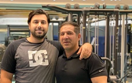 ورزش خفن احسان خواجه امیری در باشگاه + عکس