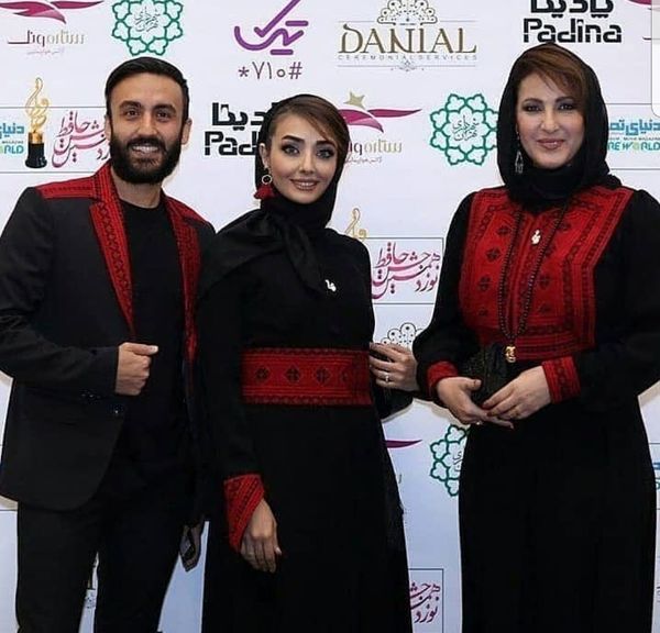 سِت لباس خانم بازیگر با عروس بازیگرش در جشن حافظ + عکس