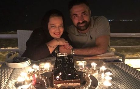 شب رومانتیک بهاره رهنما و همسرش + عکس