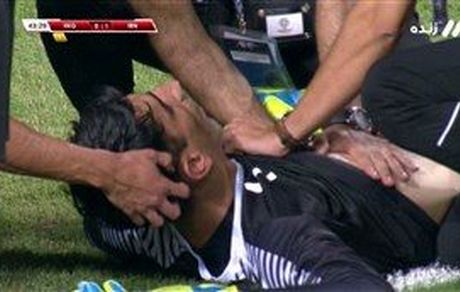 مصدومیت بیرانوند به خیر گذشت + عکس