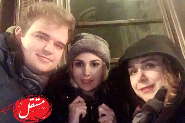 رز رضوی در کنار خاله و پسرخاله اش + عکس