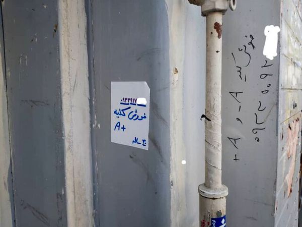 این روزها، دیوارهای شهر آگهی فروش اعضا را به یدک می کشند