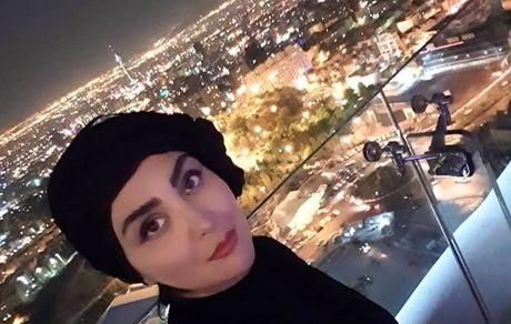 تهران زیر پای خانم بازیگر + عکس