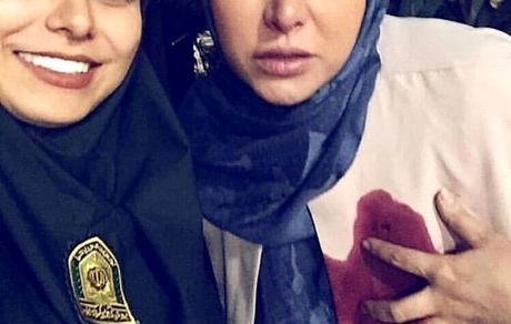 فریبا نادری با لباس خونی + عکس