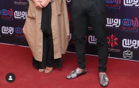 لباس خمره ای طناز طباطبایی + عکس