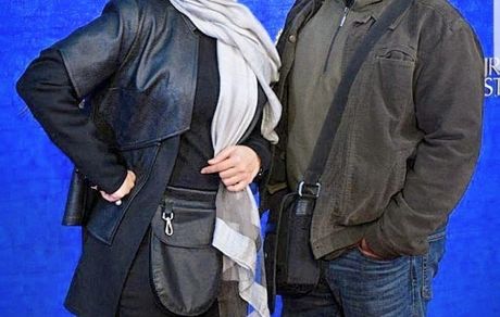 هویت نامشخص آقایی که چسبیده به خانم بازیگر + عکس