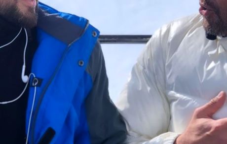 بهرام رادان و دوستش در پیست اسکی + عکس