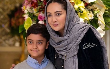 نیکی کریمی در کنار آقا پسر هوادارش + عکس