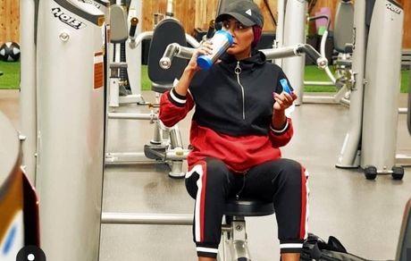 مریم معصومی در حال بدنسازی + عکس