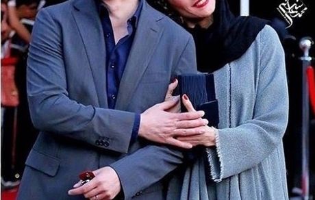 بازیگر نهنگ آبی در کنار همسرش + عکس