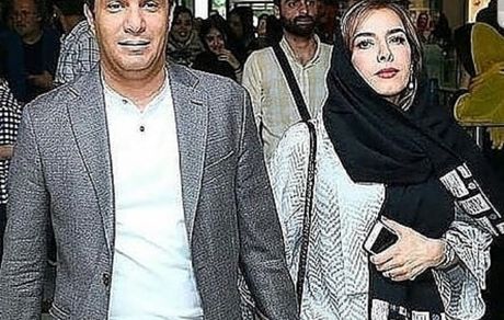 آریا عظیمی نژاد و همسرش دست در دست هم + عکس