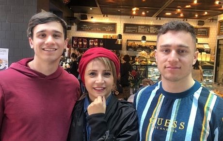 شبنم قلی خانی در کنار پسران رشید برادرش + عکس