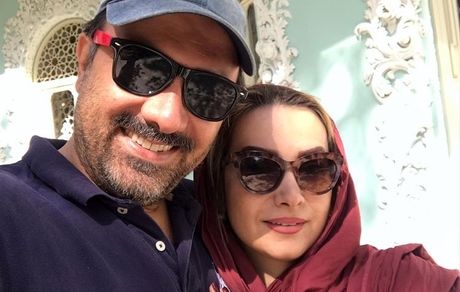 برزو ارجمند و همسرش + عکس