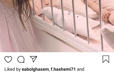 خواب راحت دخترکوچولوی شاهرخ استخری + عکس