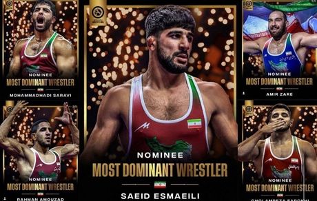 ۵ کشتی‌گیر ایرانی در جمع نامزدهای برترین کشتی‌گیران سال جهان
