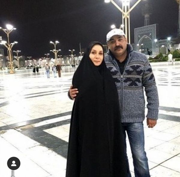 آقای بازیگر و همسر بازیگرش در حرم امام رضا(ع)+ عکس