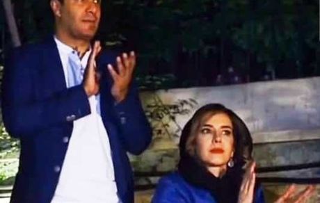 عکس آریا عظیمی نژاد و همسرش