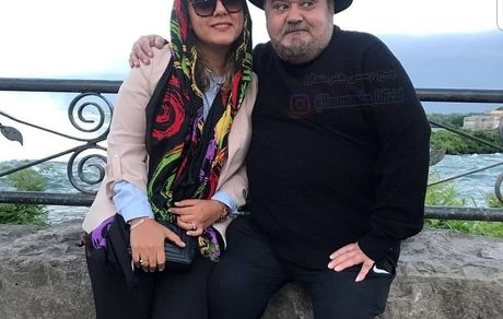 تفریح اکبر عبدی و دخترش در کانادا + عکس
