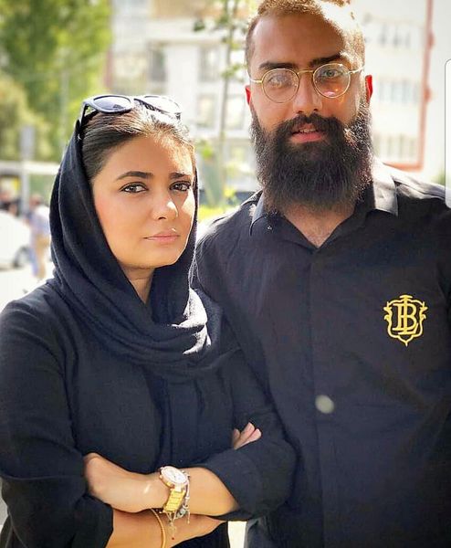 تیپ خفن خانم بازیگر در کنار برادر زاده اش +عکس