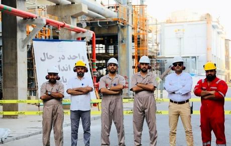 بخار فشار بالا وارد مجتمع پتروشیمی صدف خلیج‌فارس شد