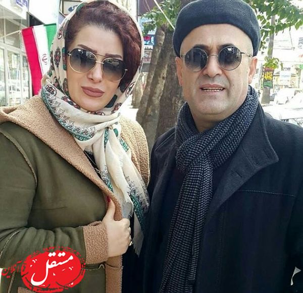 حسنی برنامه های کودک با همسرش + عکس