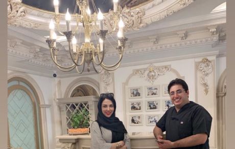 لیلا اوتادی در کنار پزشکش + عکس