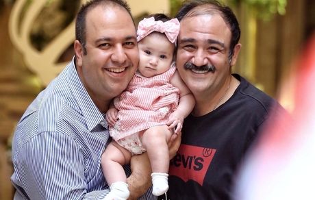 علی اوجی و دختر بازیگر معروف در یک مراسم + عکس