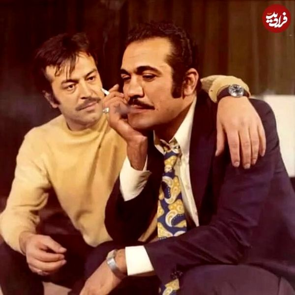 ایرج قادری و فریدون فرخزاد در یک قاب دیدنی