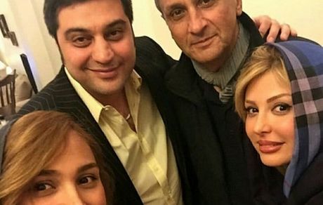 نیوشا ضیغمی در کنار خواهر و پدرش + عکس
