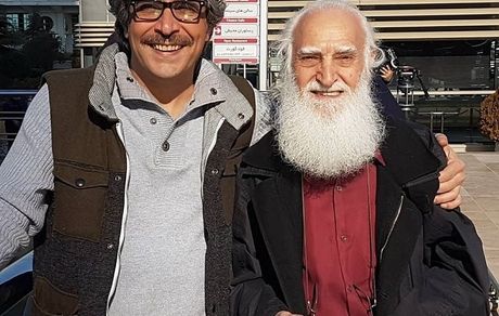 امیر غفارمنش در کنار پیشکسوت مرحوم + عکس